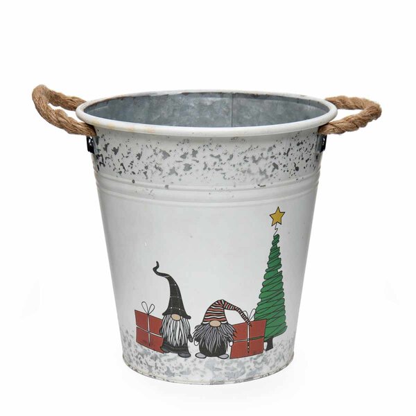 The Holiday Aisle® Decorative Metal Bucket | Wayfair